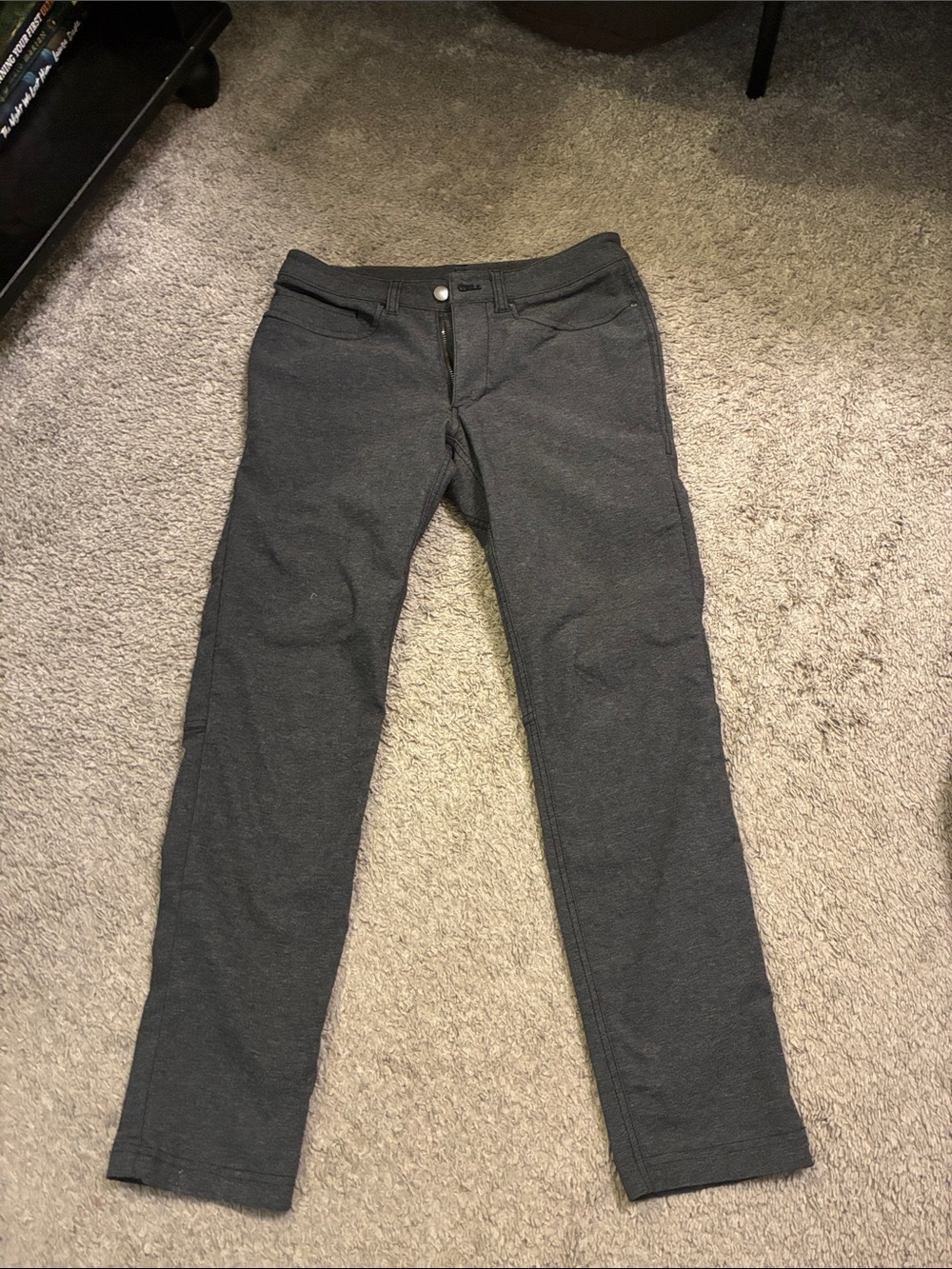 lululemon charcoal gray athletic pants